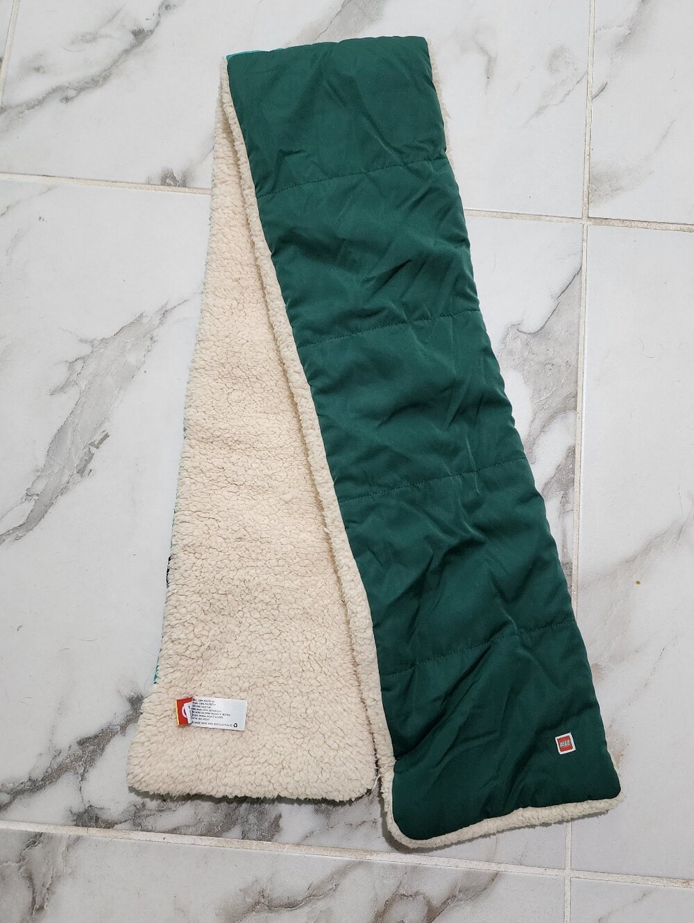 Lego Green Sherpa-Lined Scarf - Lego X Target Collab